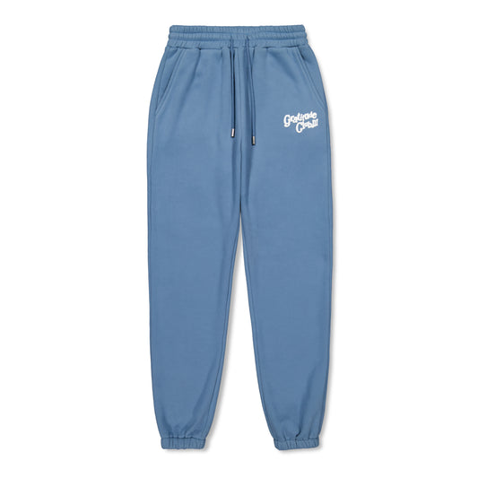 Blue Puff Fleece Track Pants