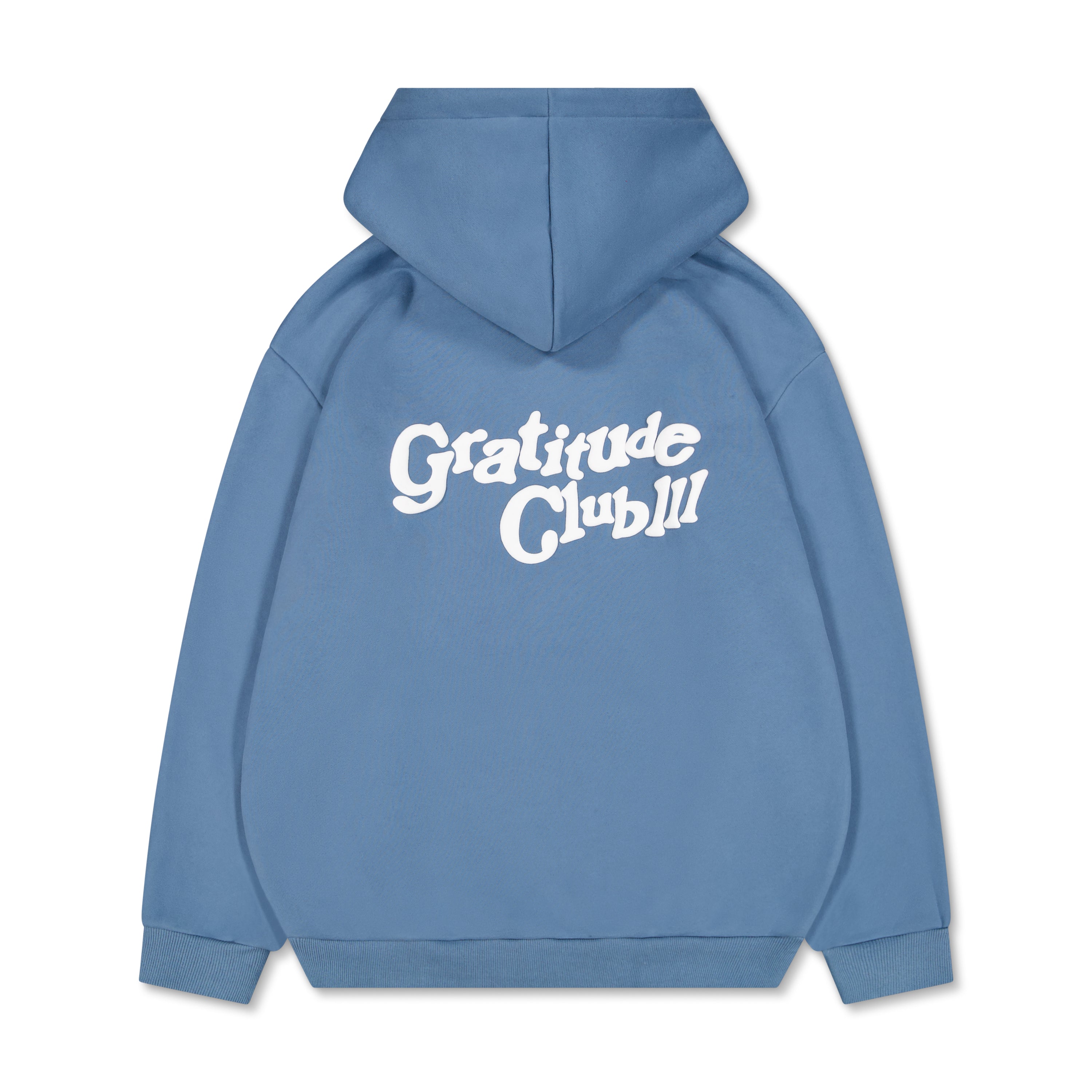 Blue Puff Fleece Hoodie